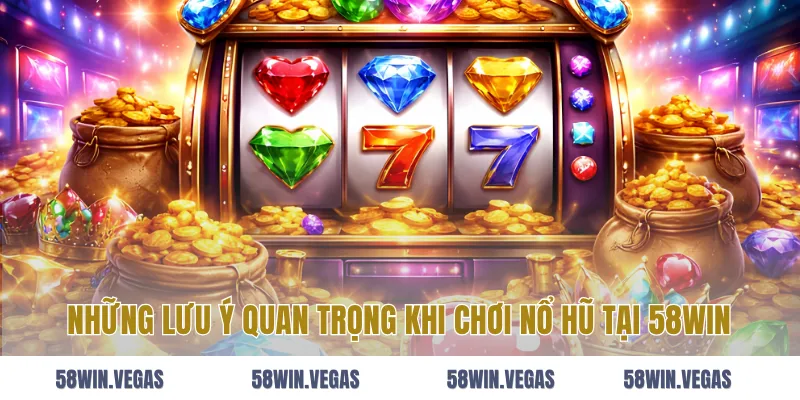 Những lưu ý quan trọng khi chơi nổ hũ tại 58win